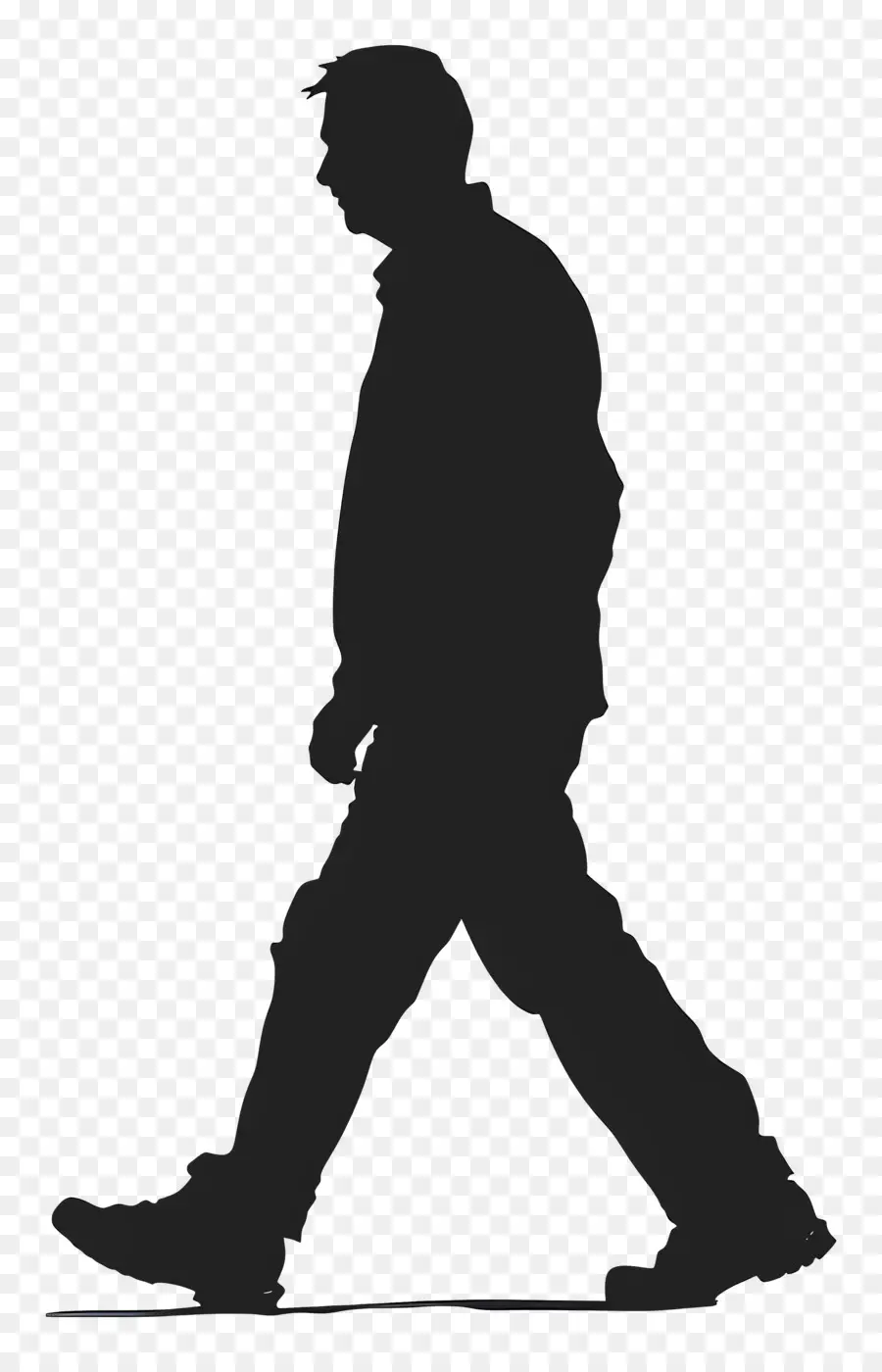 Silueta De Hombre Caminando，Silueta Caminando PNG