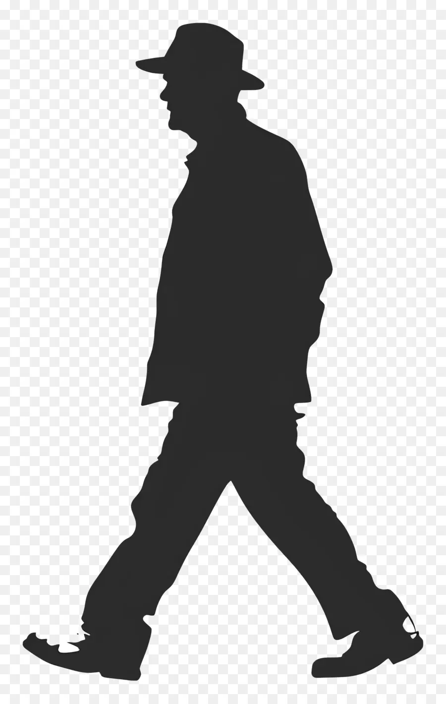 Silueta De Hombre Caminando，Hombre Caminando PNG