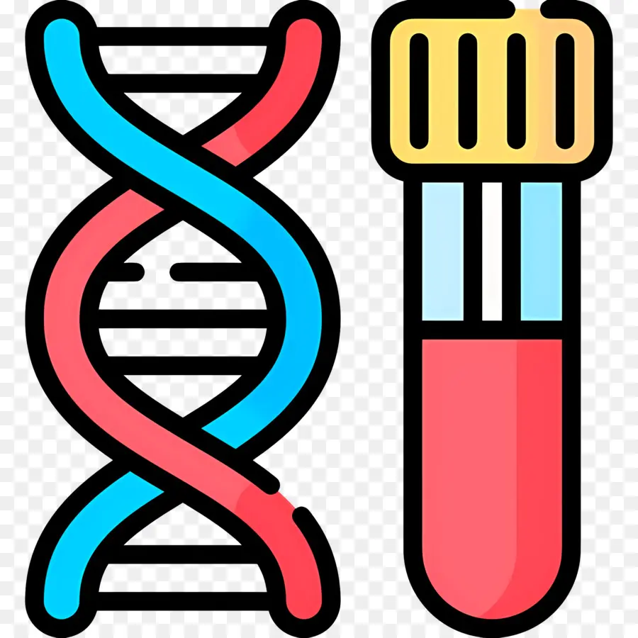 Ciencia，Adn Y Tubo De Ensayo PNG