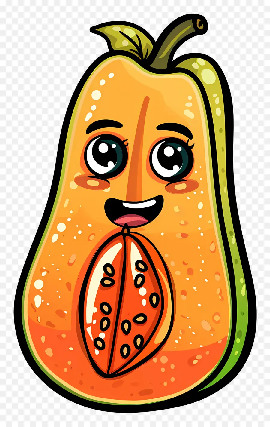 Papaya De Dibujos Animados，Papaya PNG