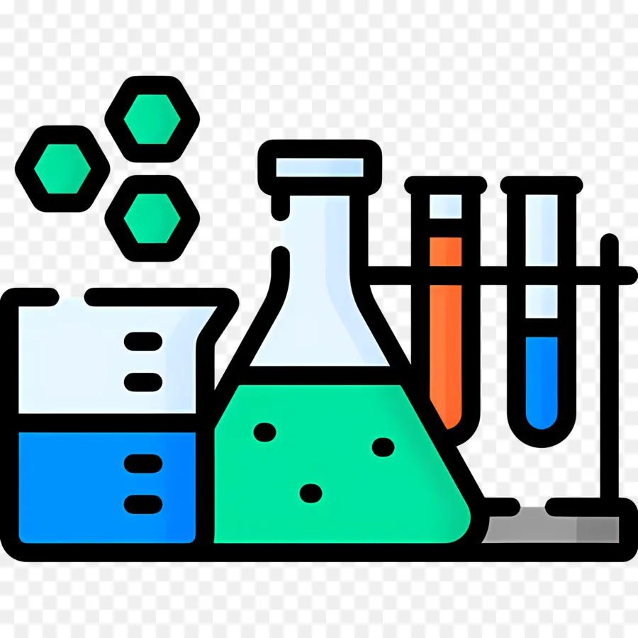 Ciencia，Microscopio Y Tubos De Ensayo PNG