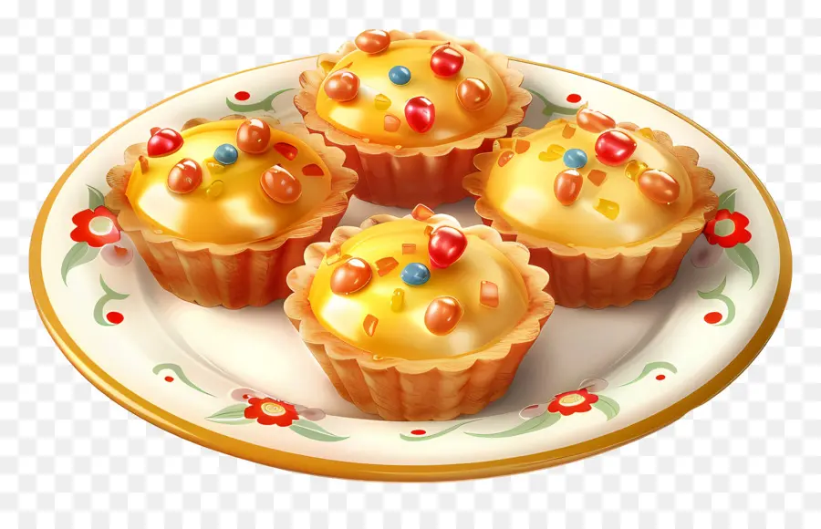 Tartas De Huevo，Magdalenas PNG