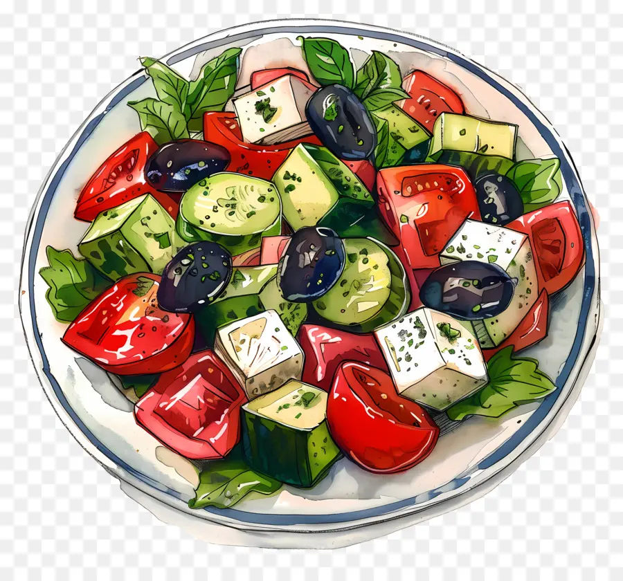 Ensalada Griega，Bol PNG