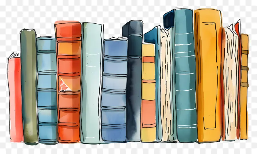 Fila De Libros，Libros Antiguos PNG