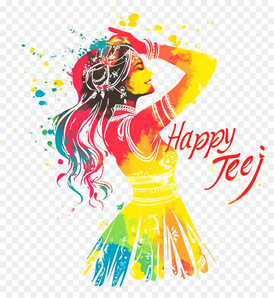 Feliz Teej，Mujer PNG