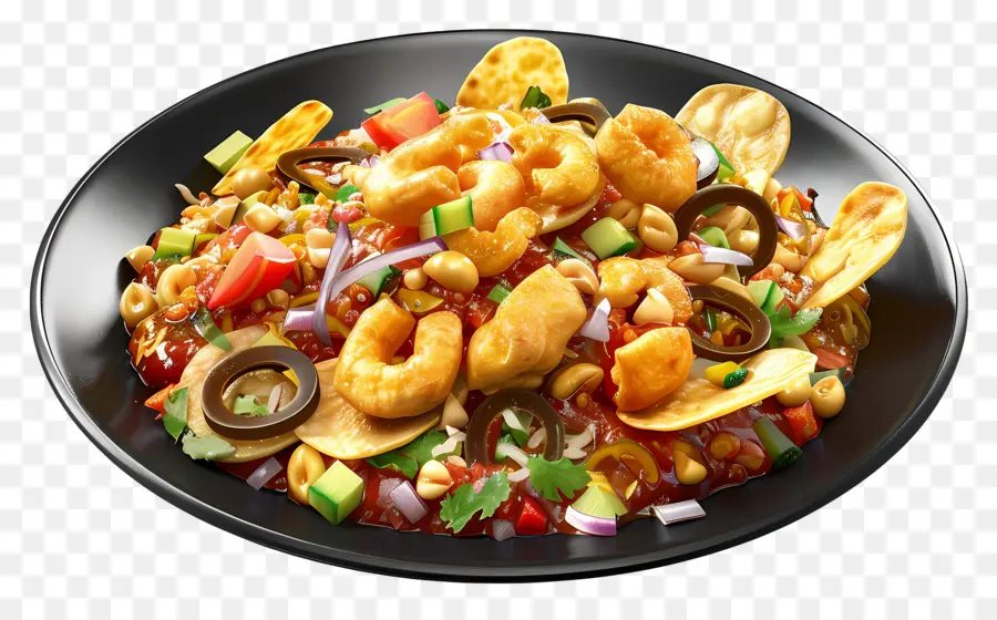 Chaat，Ensalada De Camarones PNG