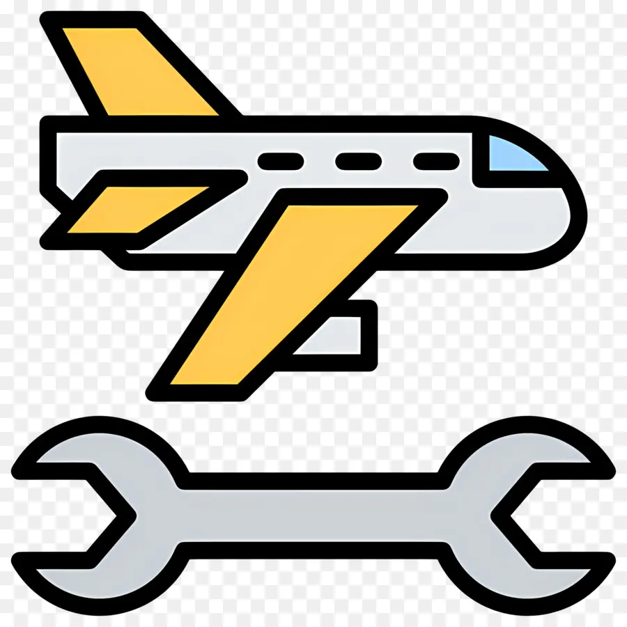 Reparación De Aviones，Avión Con Llave PNG