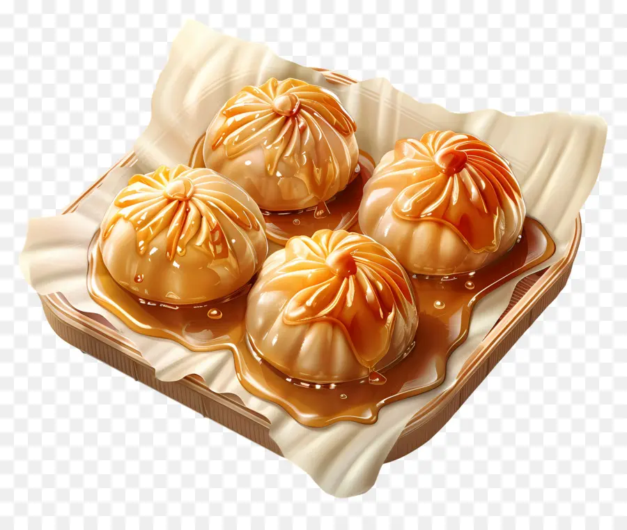 Baozi，Albóndigas De Caramelo PNG