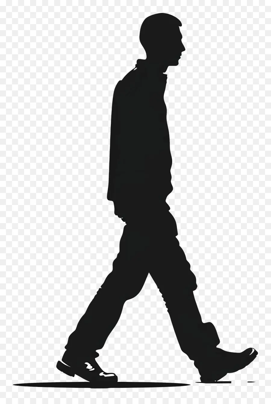 Silueta De Hombre Caminando，Silueta Caminando PNG