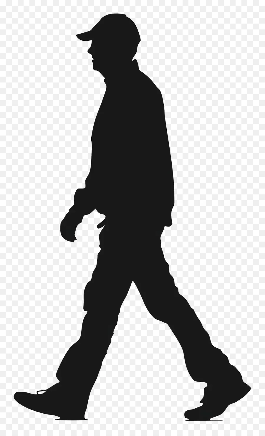 Silueta De Hombre Caminando，Hombre Caminando PNG