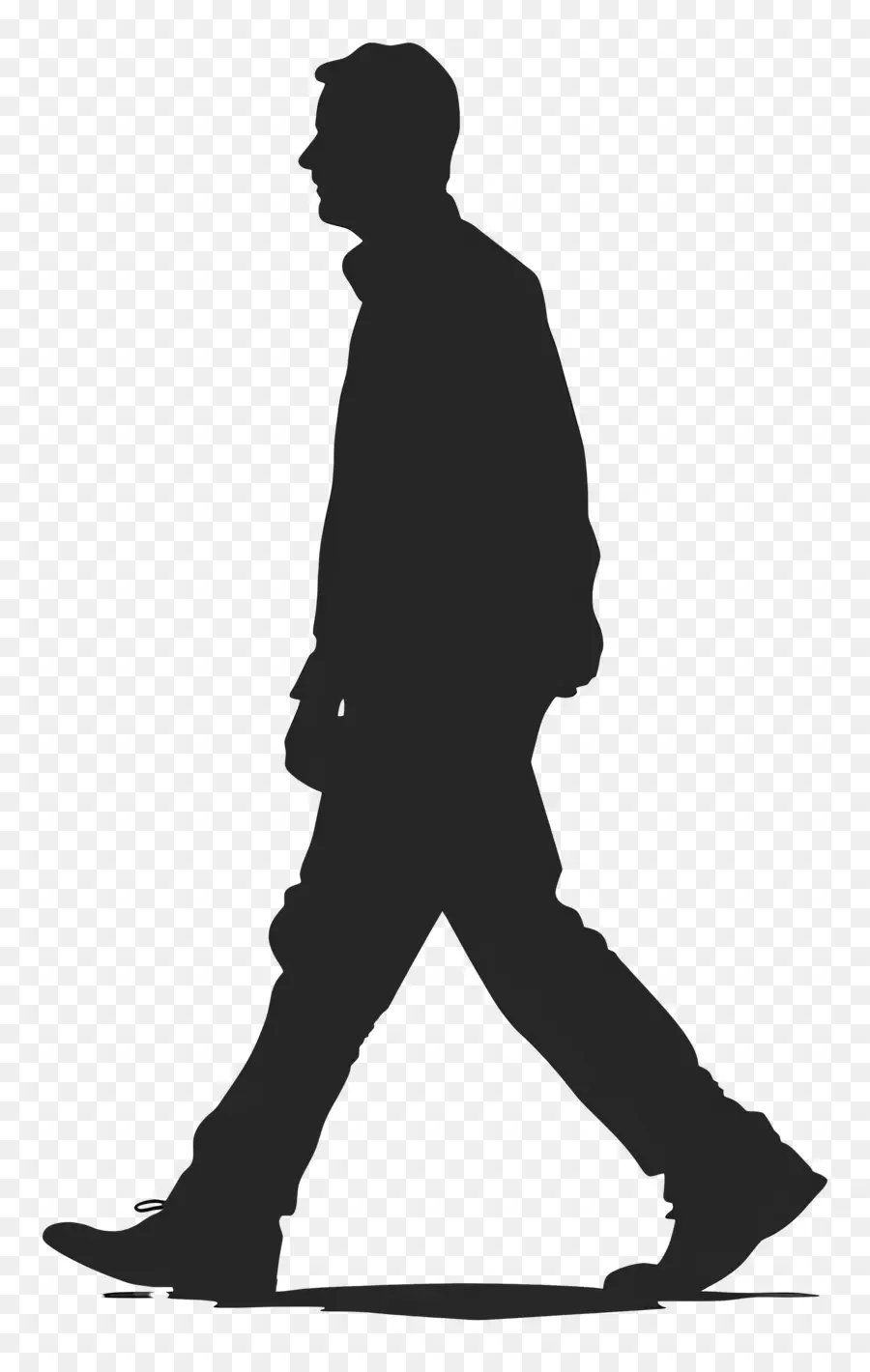 Silueta De Hombre Caminando，Silueta Caminando PNG