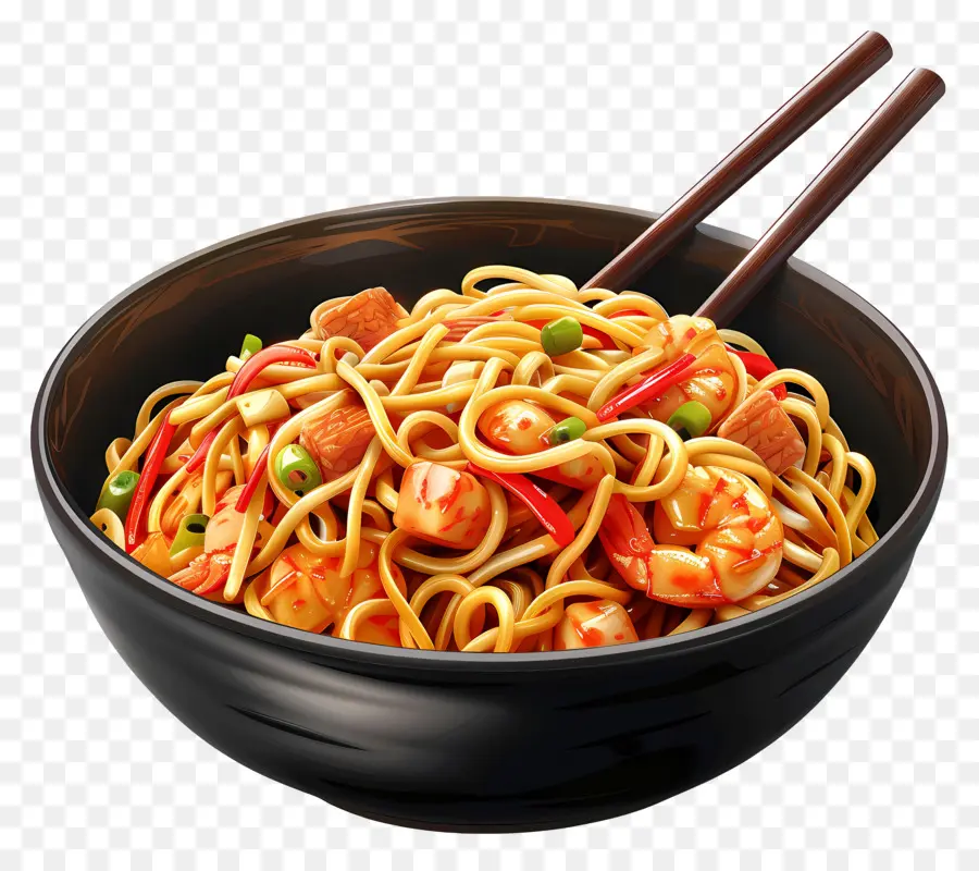 Chow Mein，Fideos PNG