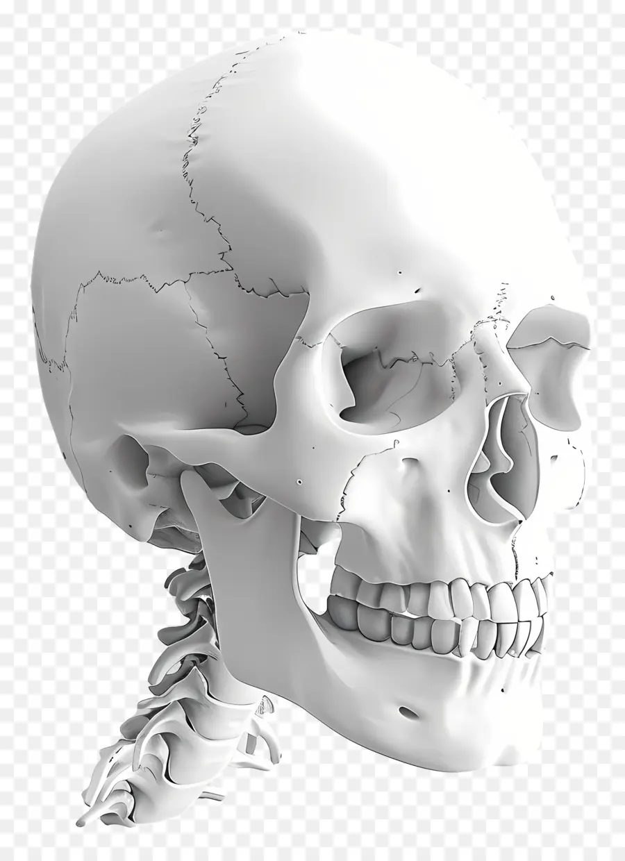 Cara De Esqueleto，Calavera Blanca PNG