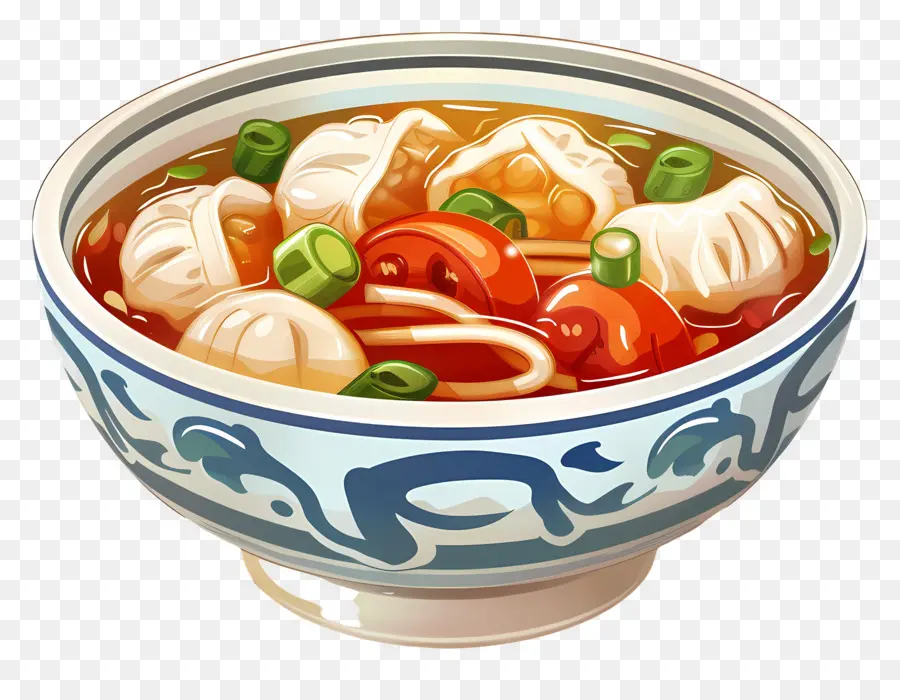 Sopa Wonton，Tazón De Sopa PNG