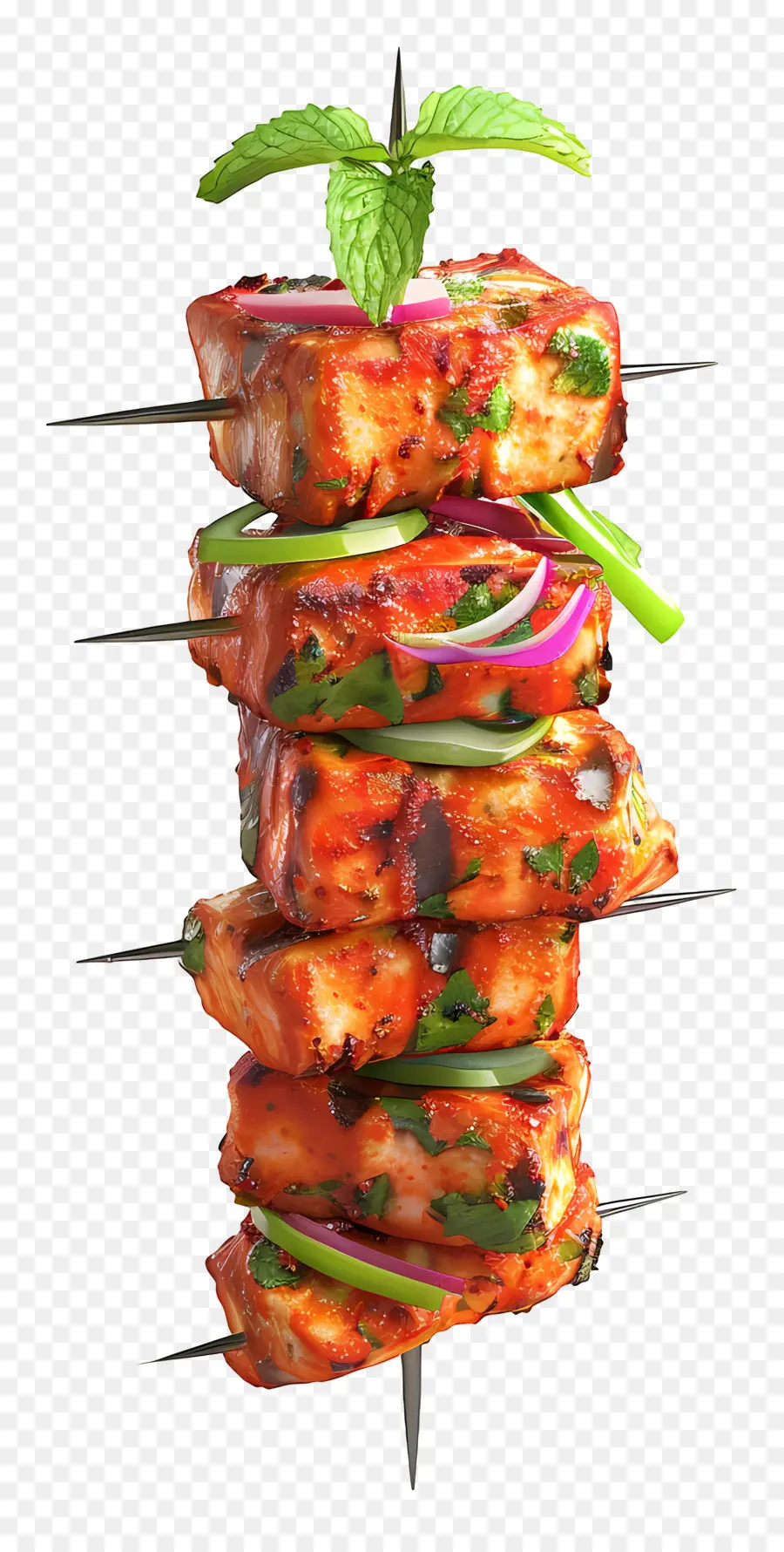 Paneer Tikka，Brochetas A La Parrilla PNG