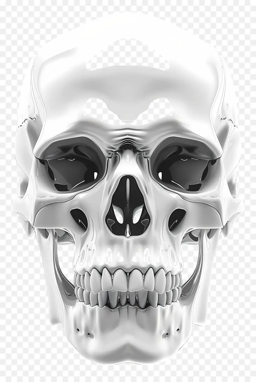 Cara De Esqueleto，Calavera Blanca PNG