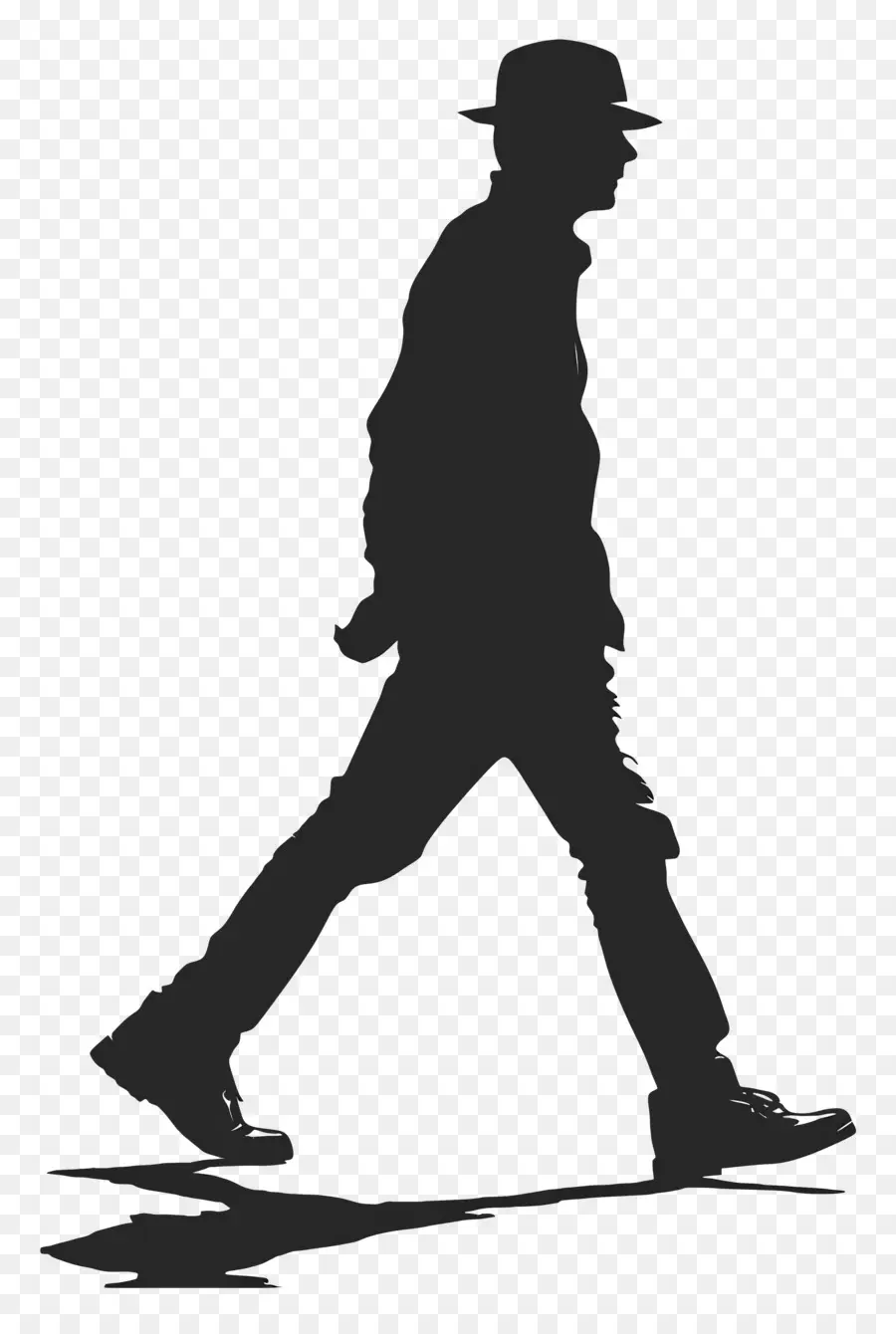 Silueta De Hombre Caminando，Hombre Caminando PNG