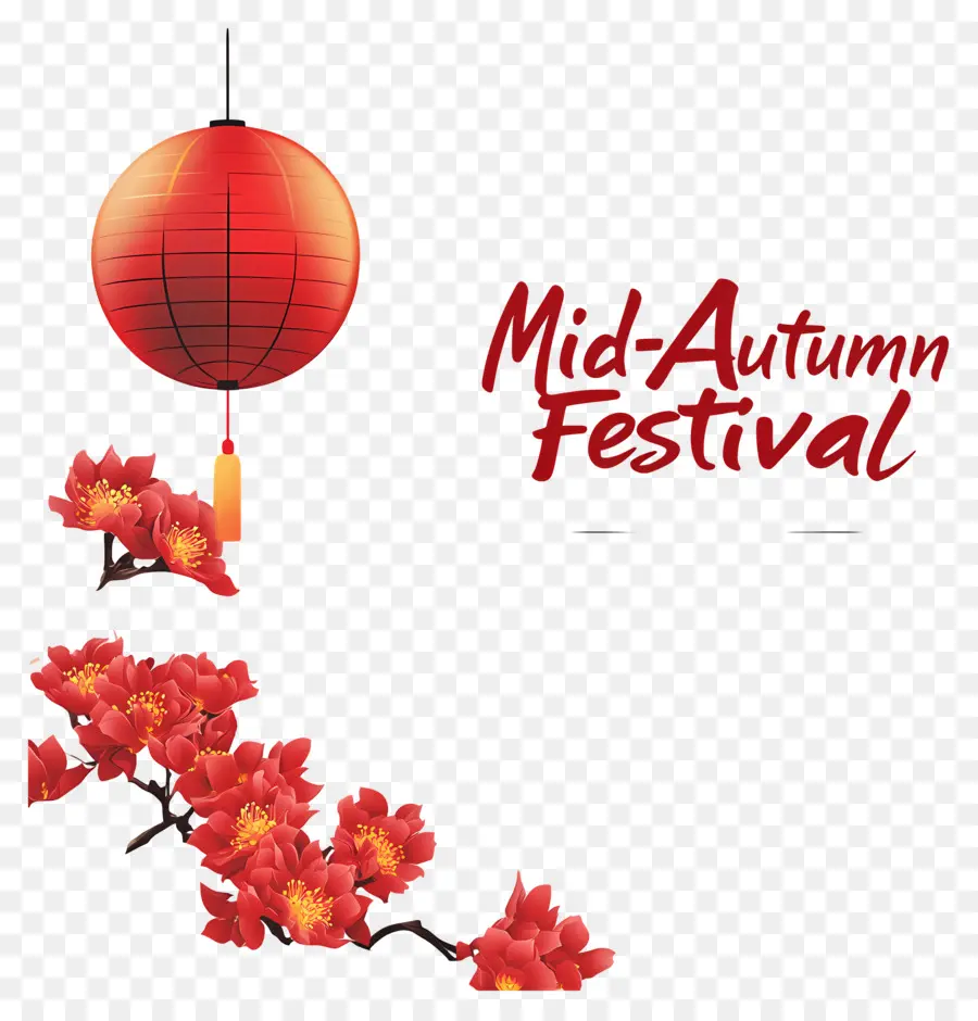 Festival Del Medio Otoño，Linterna Roja PNG