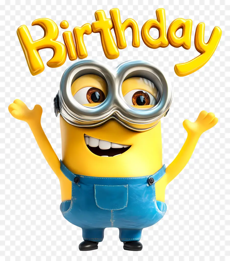 Feliz Cumpleaños，Minion Con Cartel De Feliz Cumpleaños PNG