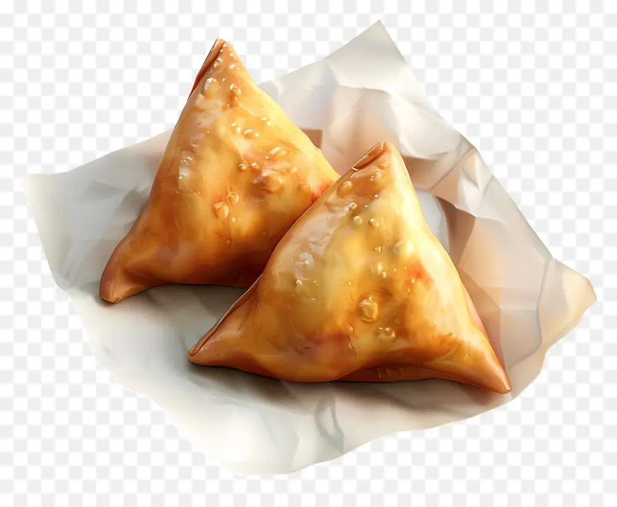 Samosa，Samosas Fritas PNG