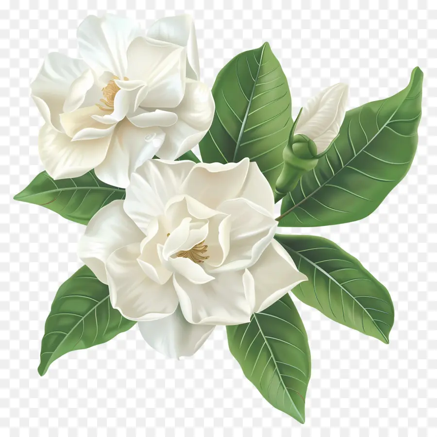 Flores De Gardenia Blanca，Flor Blanca PNG