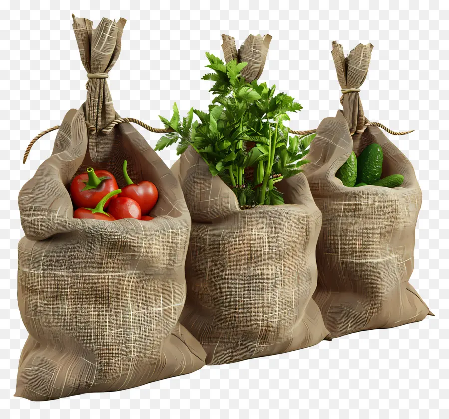 Bolsas Con Verduras，Verduras PNG