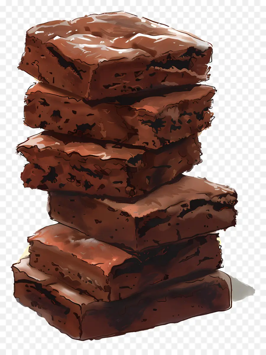 Pila De Brownies，Brownies PNG