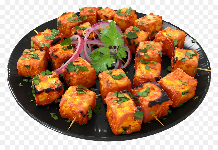 Paneer Tikka，Brochetas PNG