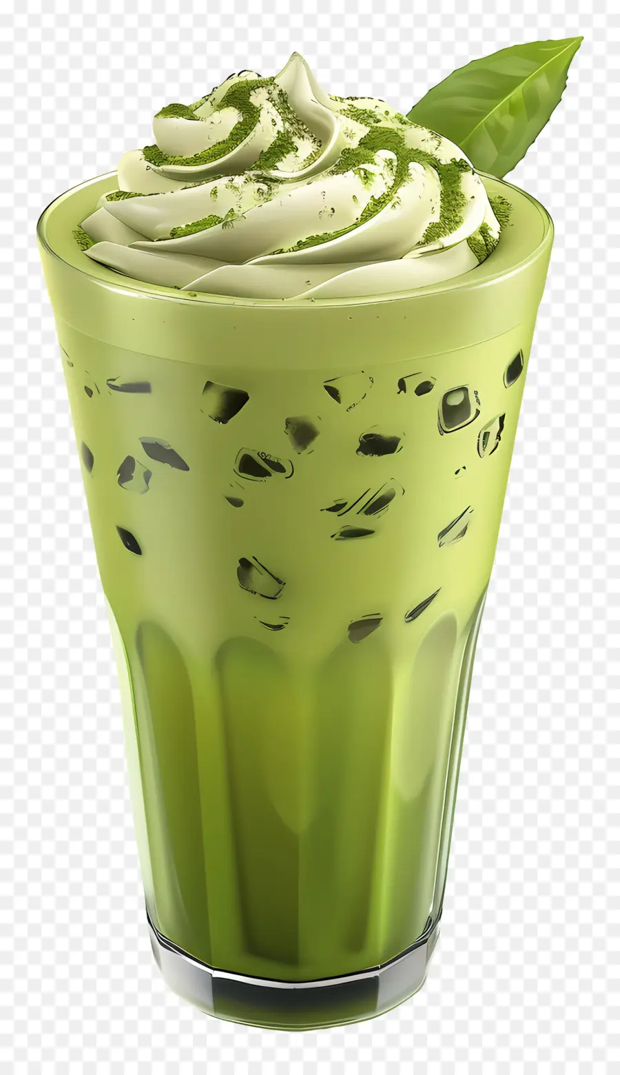 Bebida Matcha，Vaso Alto De Matcha PNG