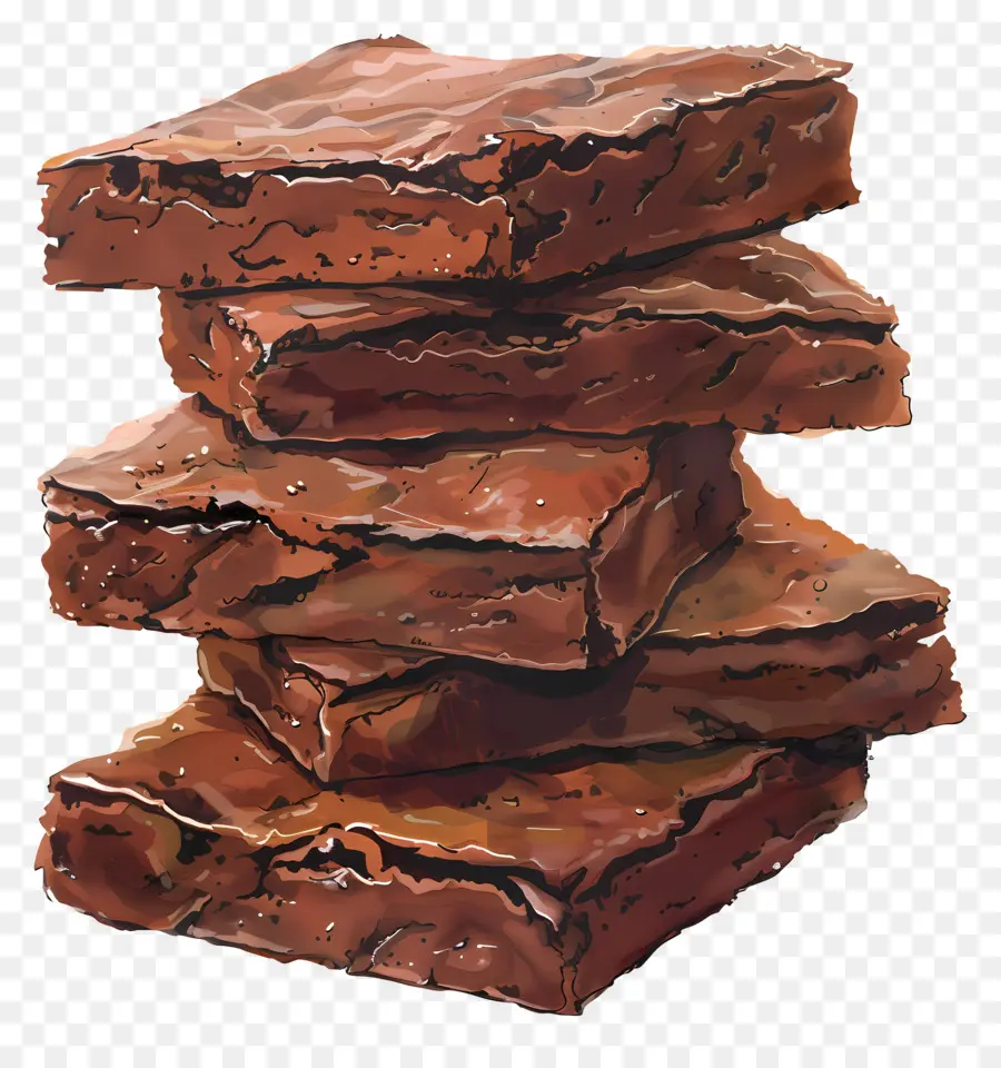 Pila De Brownies，Chocolate PNG