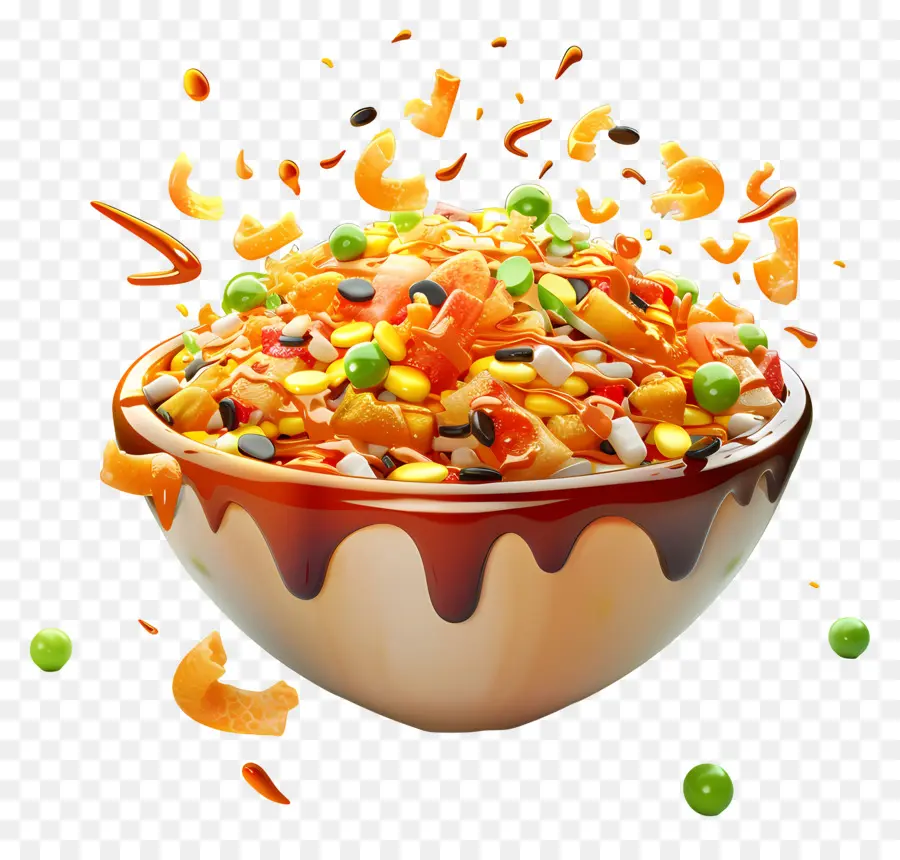 Chaat，Ensalada Colorida PNG