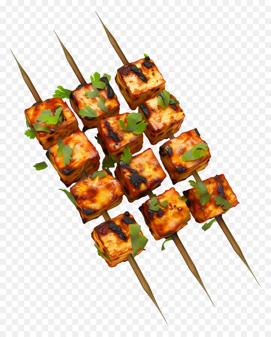 Paneer Tikka，Brochetas PNG