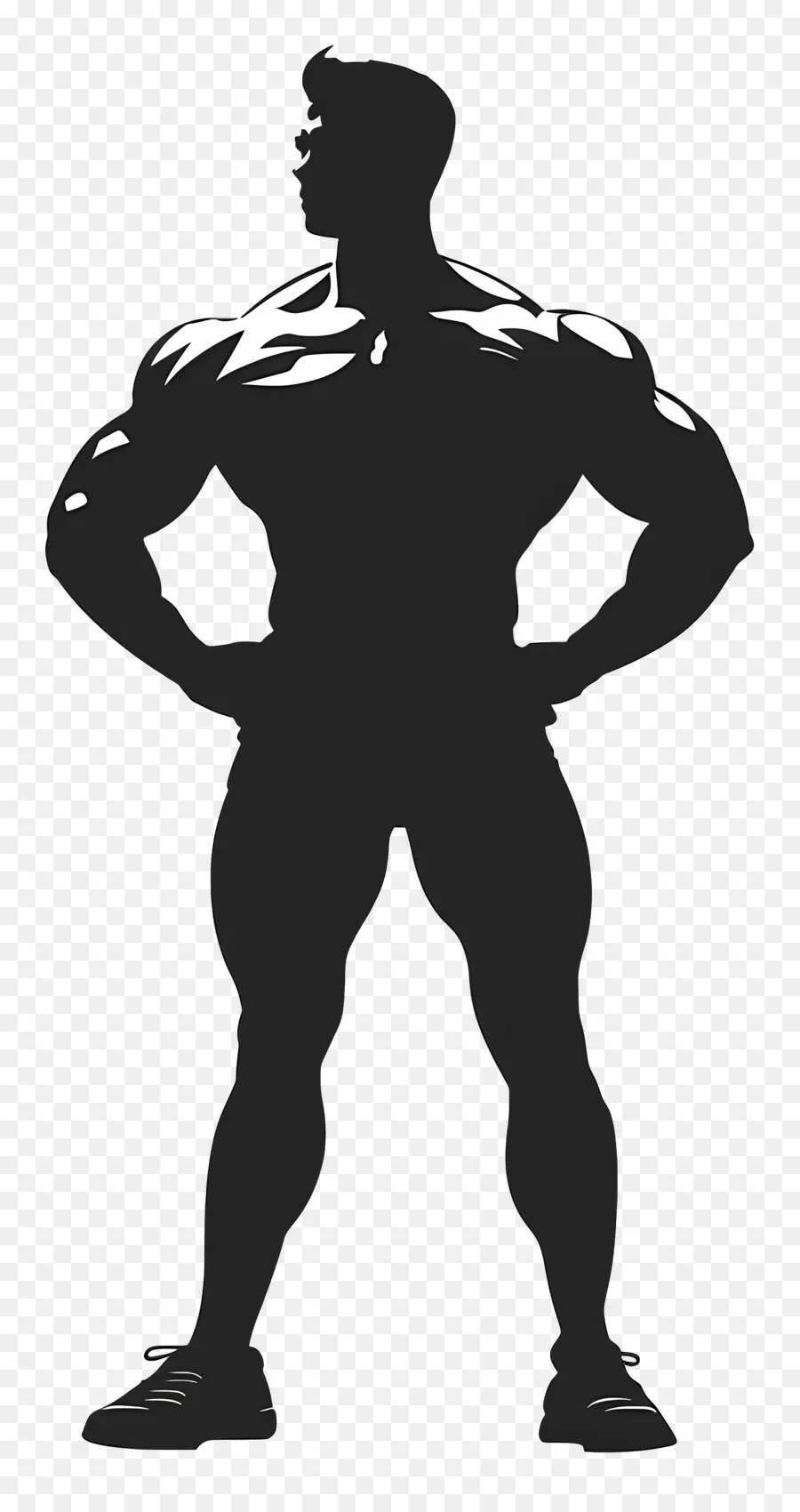 Silueta De Hombre Fuerte，Carrocero PNG