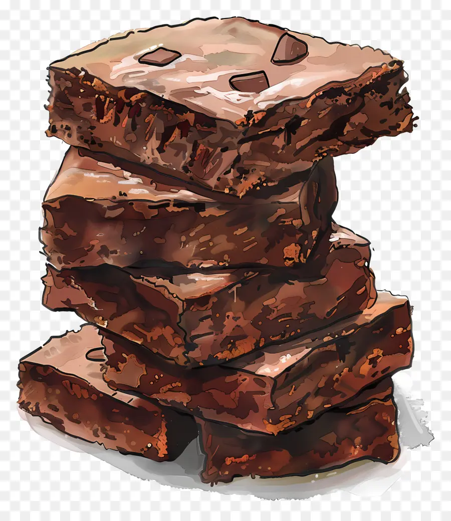 Pila De Brownies，Brownies PNG