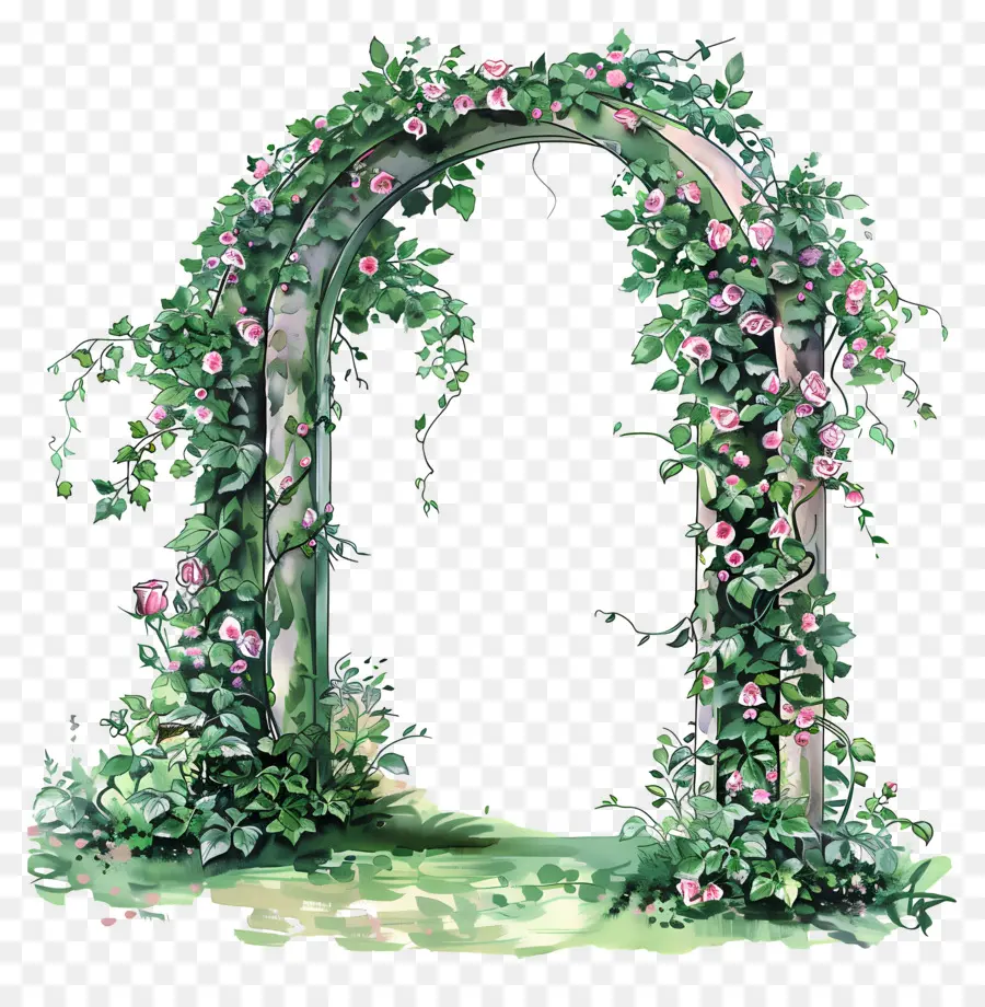 Arco Del Jardín，Arco De Flores PNG