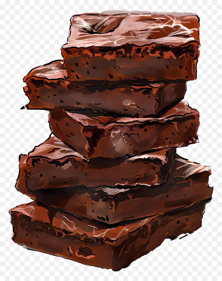 Pila De Brownies，Brownies PNG