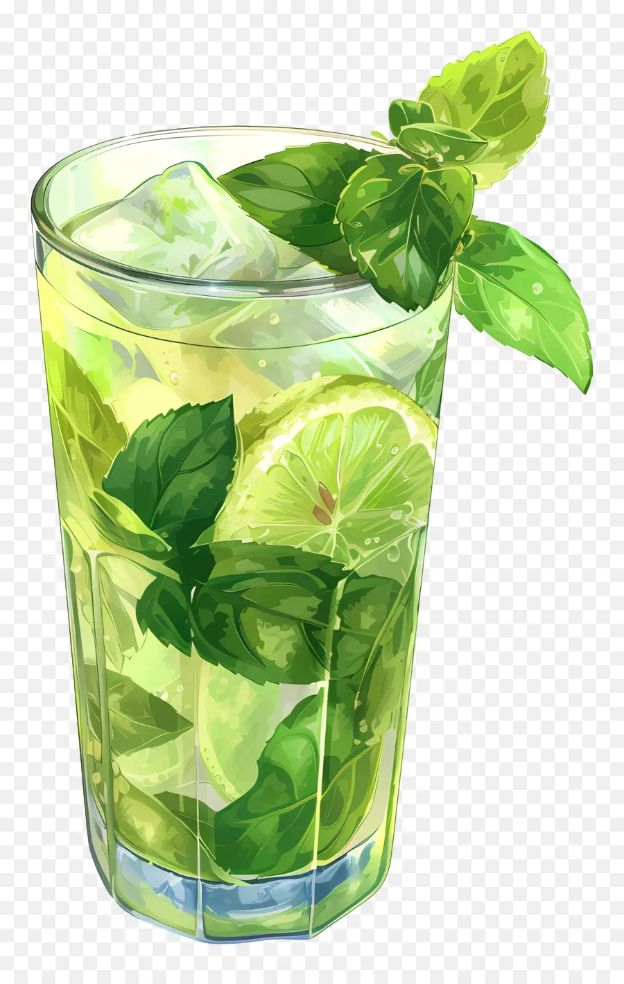 Mojito，Bebida Amarilla PNG