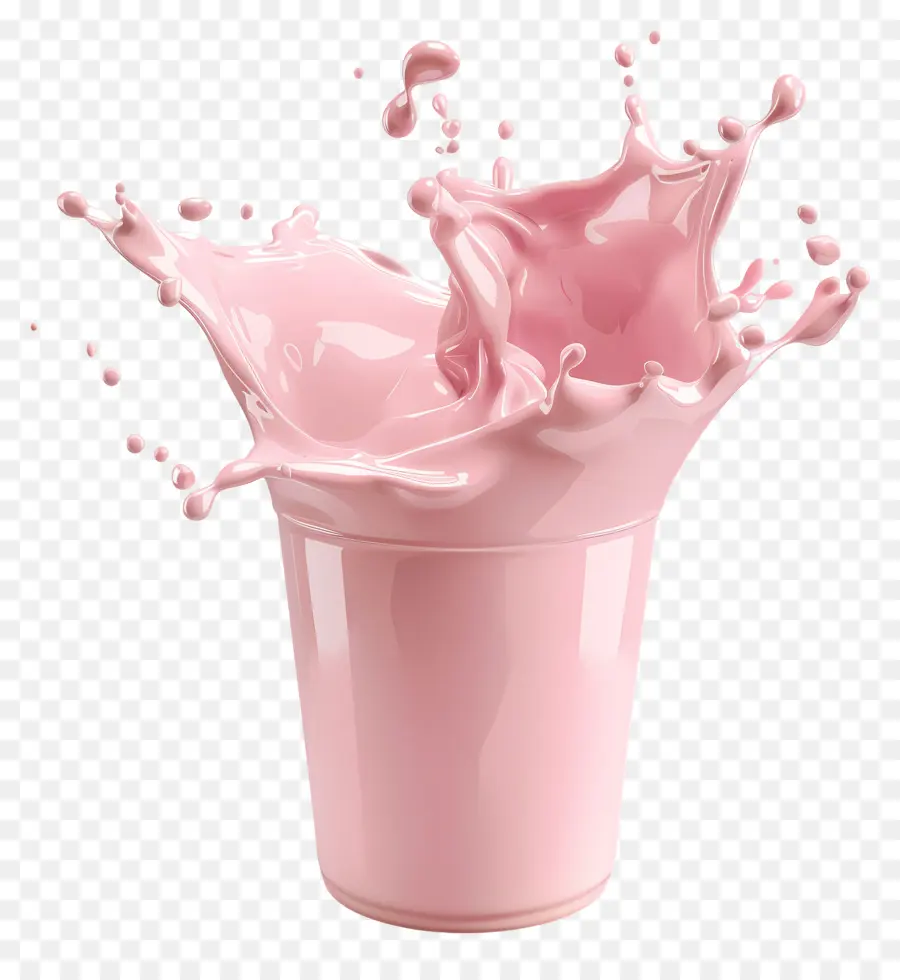 Leche Rosada，Salpicadura Rosa PNG