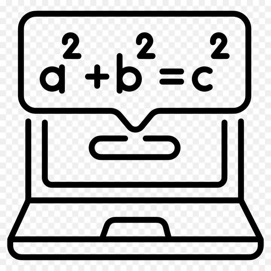 Fórmula，Ecuación Matemática En La Computadora Portátil PNG