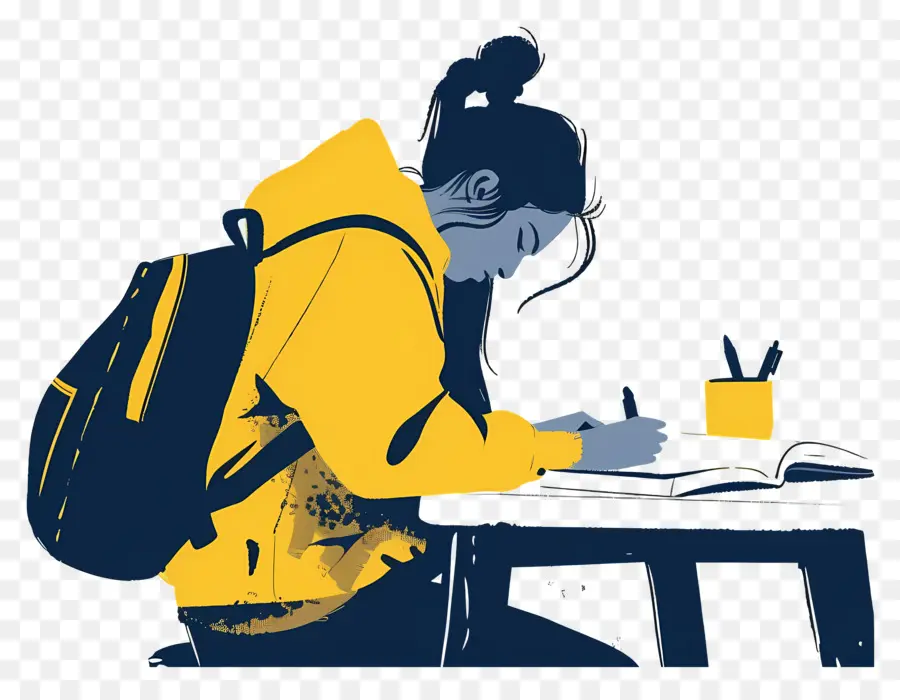 Estudiante Estudiando，Alumno PNG