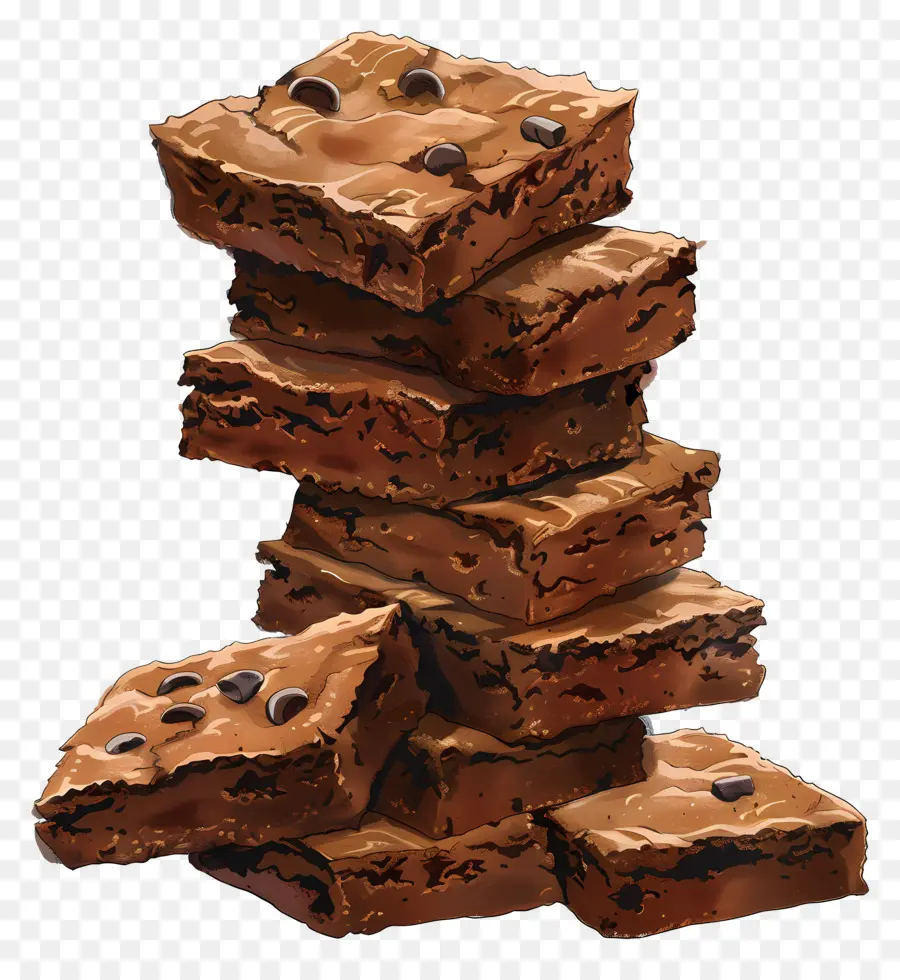 Pila De Brownies，Brownies PNG