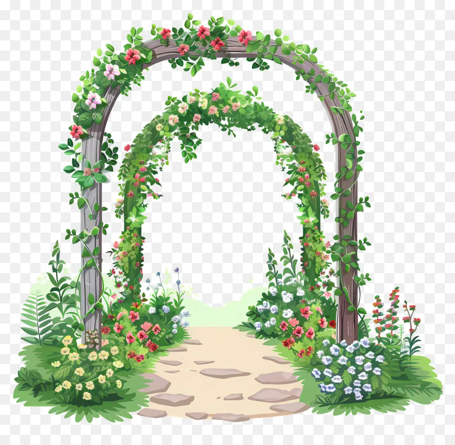 Arco Del Jardín，Hermoso Arco De Jardín PNG