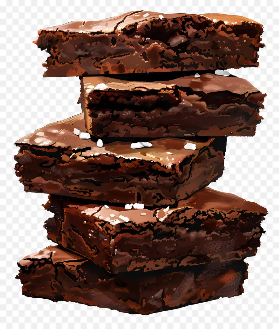 Pila De Brownies，Brownies De Chocolate PNG