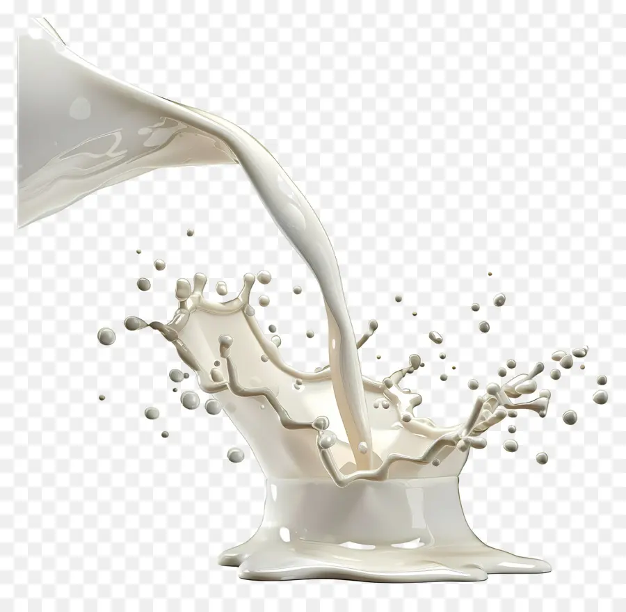 Verter Leche，Salpicaduras De Leche PNG