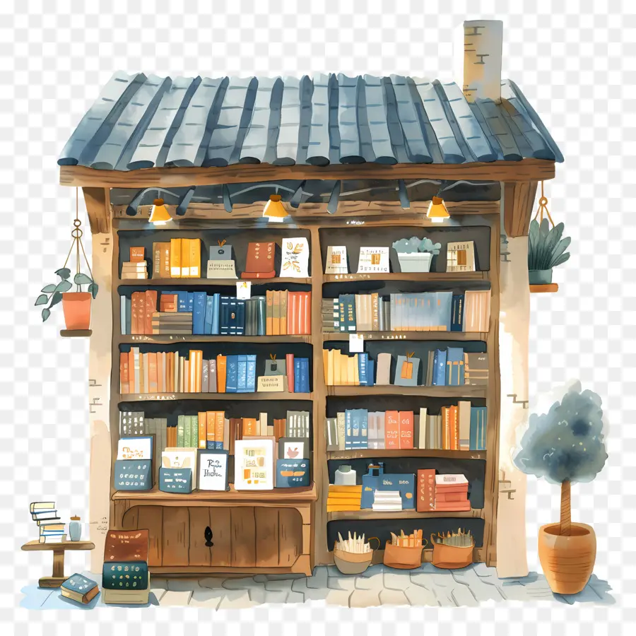 Librería，Libros PNG