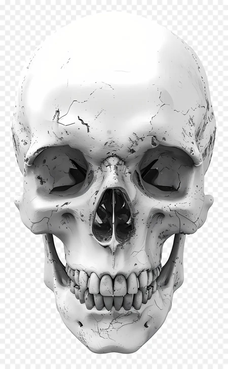 Cara De Esqueleto，Calavera Blanca PNG