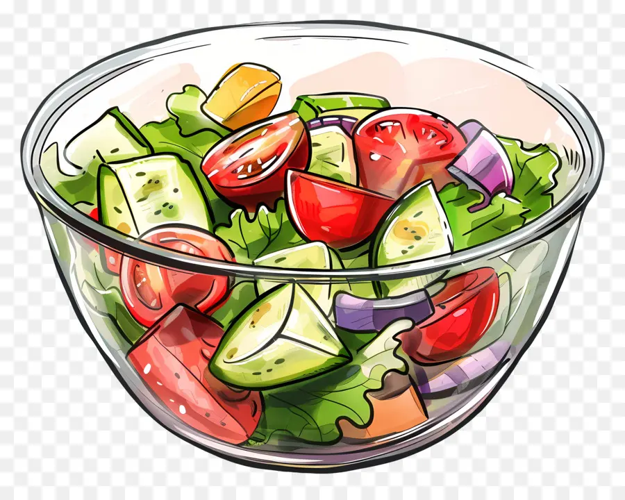 Plato De Ensalada，Ensalada PNG