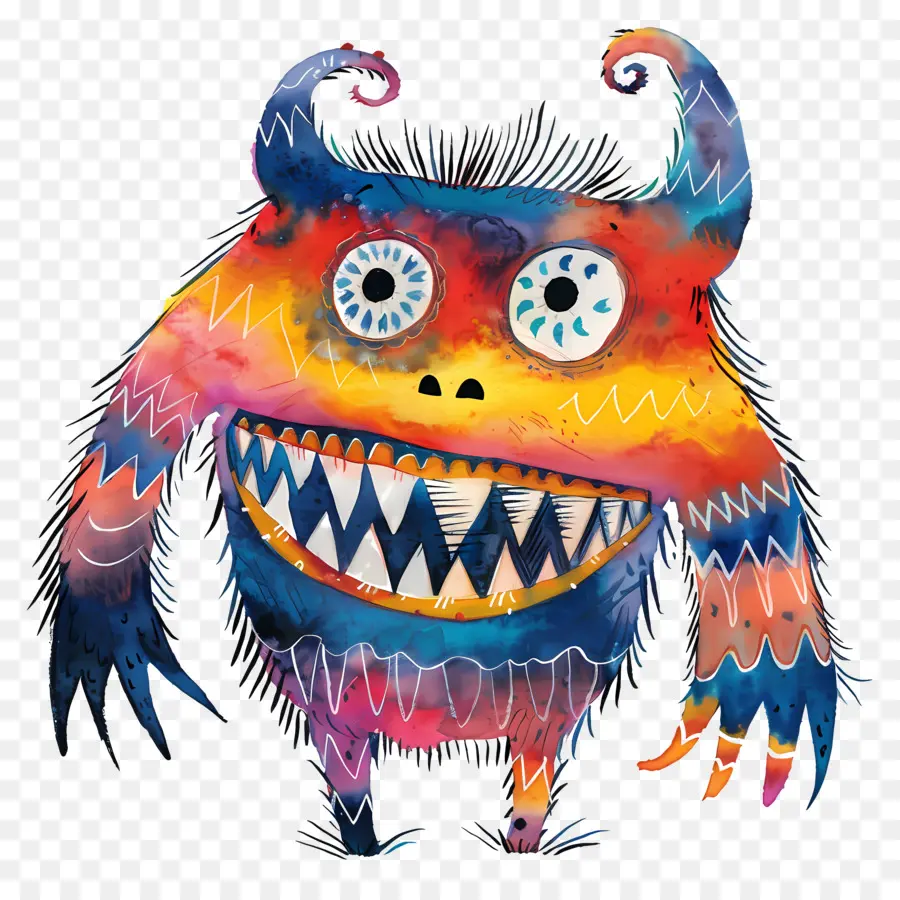 Monstruo Tonto，Monstruo Colorido PNG