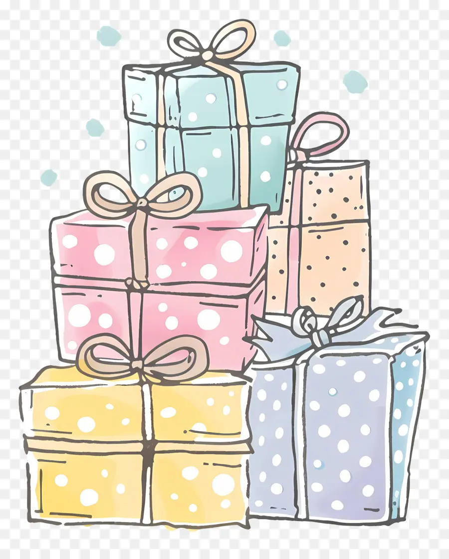 Pila De Cajas De Regalo，Cajas De Regalo PNG