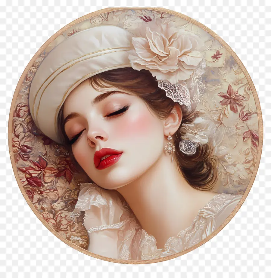 Elegancia Atemporal，Mujer Dormida PNG